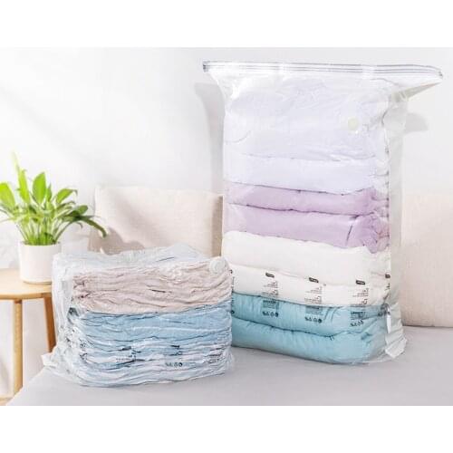 Clothes Organizer Vacuum Compression Bag for T shirt Underwear Transparent Space Saving Seal Bags Foldable Storage Bag 60*40cm