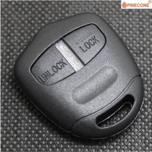 PINECONE for MITSUBISHI LANCER EX EVO GRANDIS OUTLANDER PAJERO 2 Button Not need Cut Blade Replace Car Key Fob Shell Case