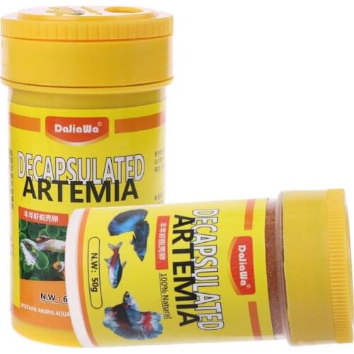 Brine Shrimp Eggs Aquarium Fish Food Feeding Healthy Nutrition Supply