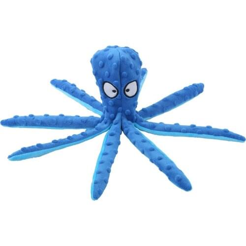 Pet Plush Toy Cat Dog Voice Octopus Shell Puzzle Toy Bite Resistant Interactive Pet Dog Teeth Cleaning Chew Toy Pet Supplies