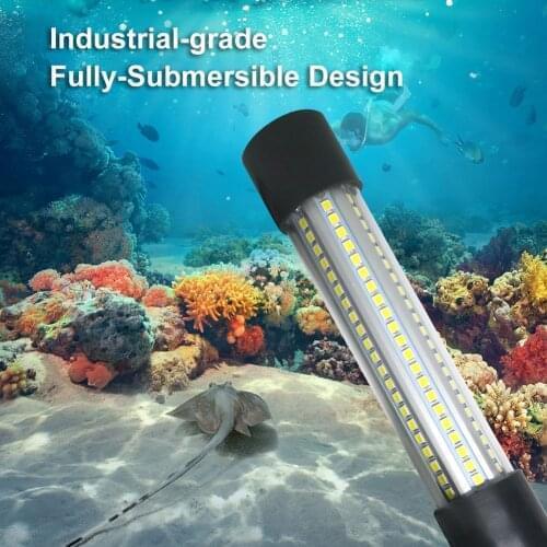 12V 20W 126 LED Green Underwater Submersible Night Fishing Light Collecting Fish Finder Lamp Attracts Prawns Squid Krill Lamp