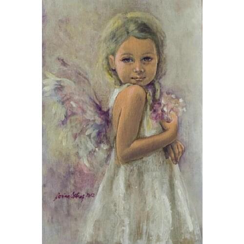 Full Square Diamond Painting Angel girl Embroidery Landscape Handmade 5d Diy Picture Of Rhinestones Home Decor Gift