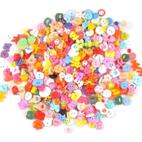 100pcs 10-40mm Mixed colour acrylic Buttons Decorative For Sewing Clothing DIY Crafts Scrapbooking acrylic Button m1895