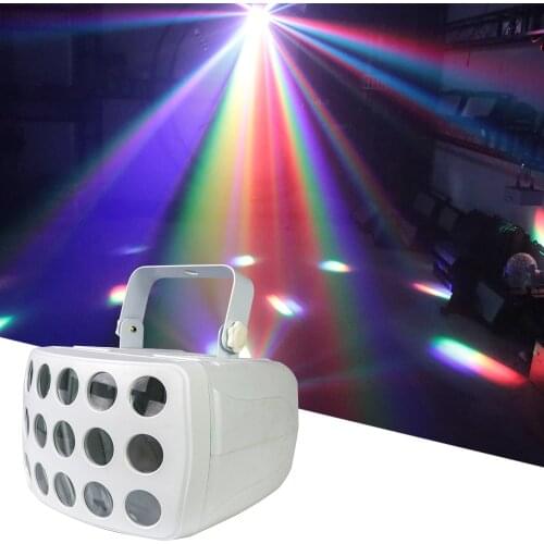 Remote Control DMX512 RGBW LED Laser Strobe Disco DJ Beam Spot Stage Lighting Effect Party Dance Club DJ Disco Butterfly Light