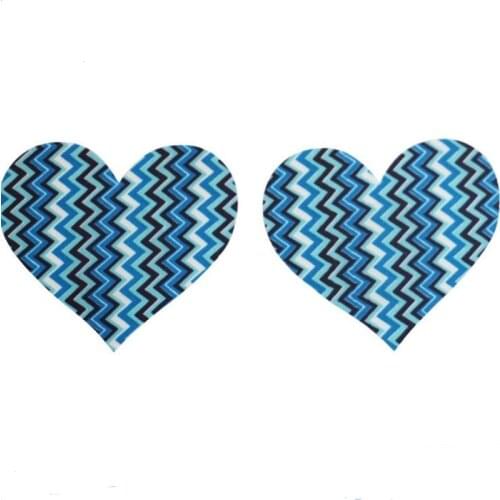 Sexy experience Wave Print Womens 1Pairs (2Pcs) Self-Adhesive Waterproof Disposable Nipple Cover Pasties Stickers Breast