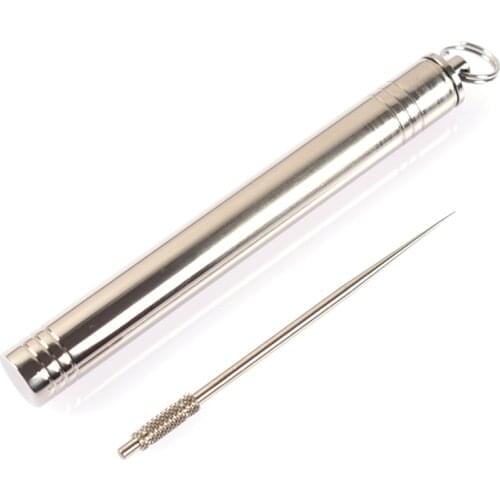 Camping Titanium Alloy Waterproof Storage Seal EDC Stainless Steel Storage Bottle Small Kit Multipurpose Metal Fruit Stick Box