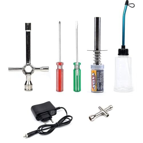 Rechargeable Glow Plug Starter Igniter AC Charger Ignition kit EU / US Plug for Gas Nitro Engine Power 1/10 1/8 RC Car Engines