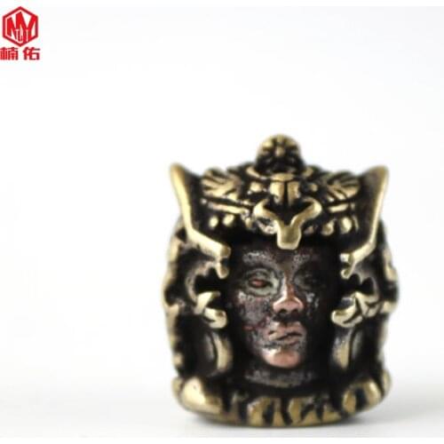 1PC Greek Banshee Retro Brass Copper EDC Paracord Beads Lanyard Pendants Knife Beads Umbrella Rope Cord Necklace Bracelet Beads