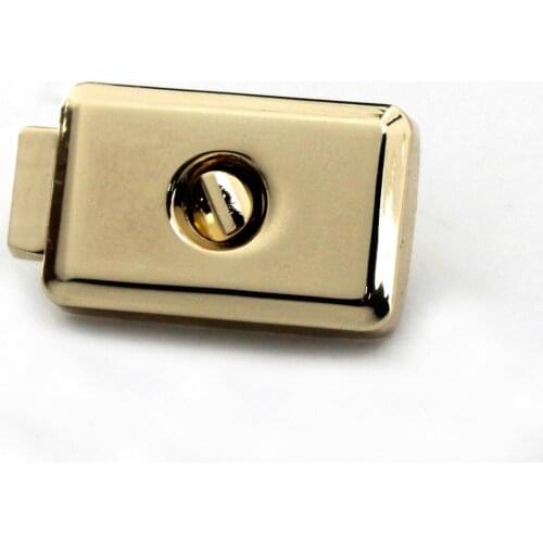 1pcs Metal Button Lock Rectangle Durable Switch Lock Closure Parts for DIY Handbag Shoulder Bag Purse Hardware Accessories
