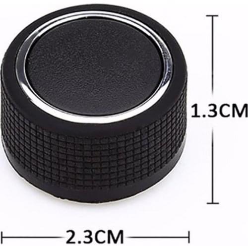 2Pcs Black Auto Car AC Audio Radio Air Conditioner Adjust Button Knob Switch For Chevrolet GMC Car-styling