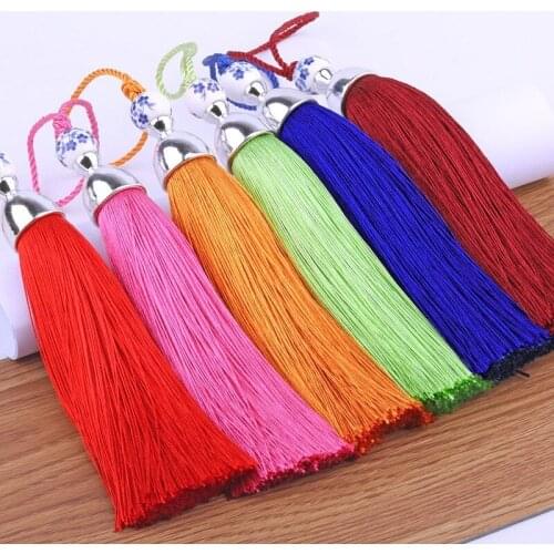 50pcs/lot Tassel Fringe Trim Arts Crafts Sewing DIY Apparel Fabric Curtain Clothing Decoration Hat Fun Keychain Accessories