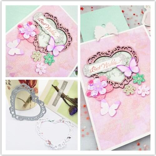 AZSG Beautiful love Cutting dies/scrapbooking dies metal Dies scrapbooking Dies