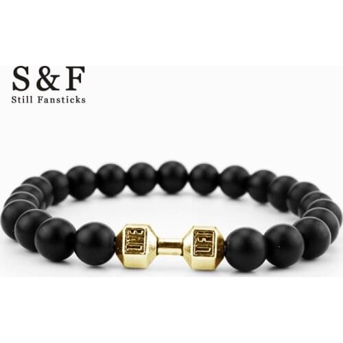 Dumbbells Bracelet Men Jewelry Bracelets For Women Pulseira Masculina Bangles Feminina Bileklik Pulseras Mujer Femme Pulseiras