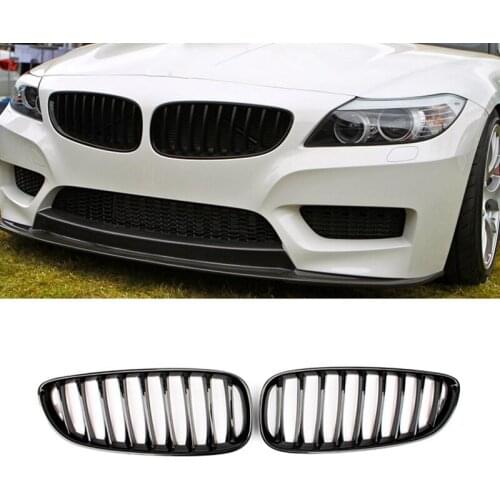 E89 Grille, Front Replacement Kidney Grill for BMW Z Series Z4/E89 2009-2013(Gloss Black)