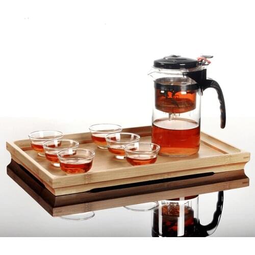 Elegant Chinese Teaset Tea Cups coffee cup coffee pot Solid wood Tray Classic Tea Set Table Serving teatray tea tray pot A028-3