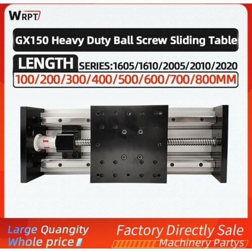 GX150 Heavy Duty 1605/1610/2005/2010/2020 Ball Screw Slide Double Guide Rail Module Linear Guide Stepper Motor Heavy