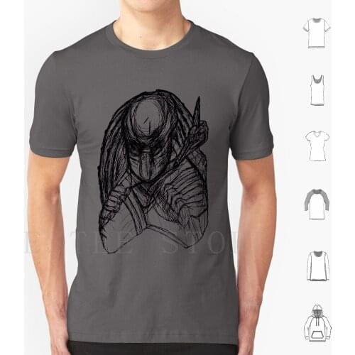 Hunter T Shirt Cotton Men DIY Print Hunter Strange Evil Dark Armor Weapon Aggressor Apex Hunting Killer Fan Tribute
