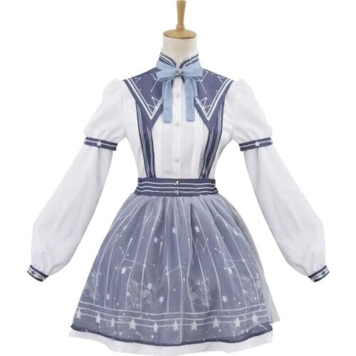 Cosplay Anime Miracle Nikki Halloween Party Nikki Cos girls Woman Daily Lolita Spring Summer Dress Set Cosplay Costume