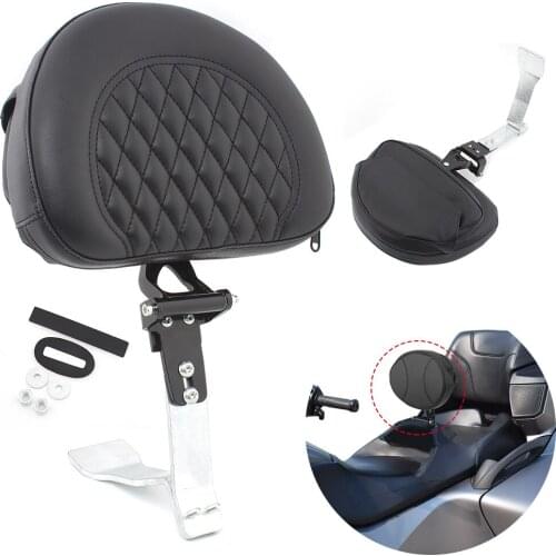 Motorcycle leather Adjustable Driver Backrest Smart Mount Back Rest For Can Am Spyder RT Models 2008-2017 rider backrest pad