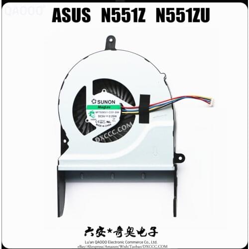 New Original Cpu Fan For Asus N551Z N551ZU Cpu Cooling Fan MF75090V1-C331-S9A