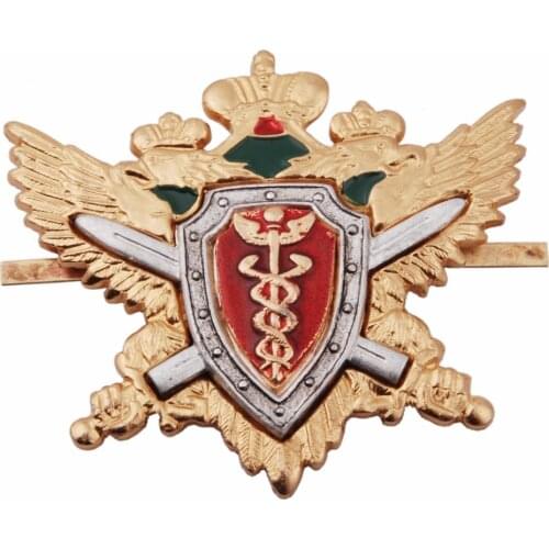 RUSSIAN IMPERIAL DOUBLE-HEADED EAGLE METAL CAP HAT BADGE COCKADE