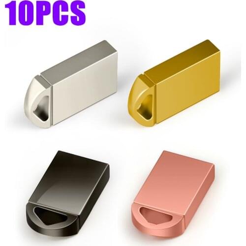10PCS Mini USB Flash Drive PenDrive 32GB 64GB Pen Drive U Stick U Disk Usb Stick 4GB 8GB 16GB memory stick Free Custom logo