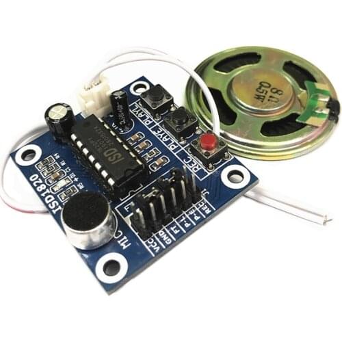 1pcs ISD1820 Voice Recording Recorder Module With Mic Sound Audio Loudspeaker