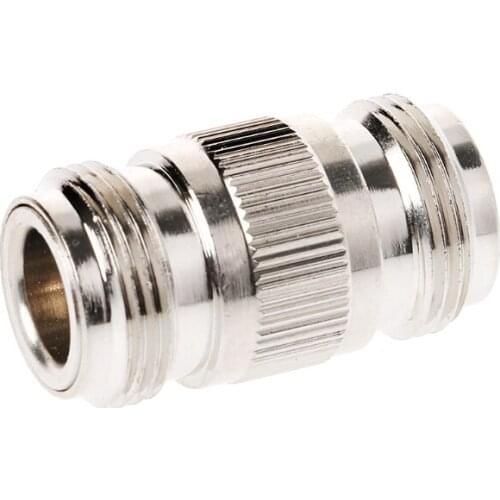 N-Type Double Female Jacks RF Coupler WiFi Coaxial Antenna Adapter Barrel Connector