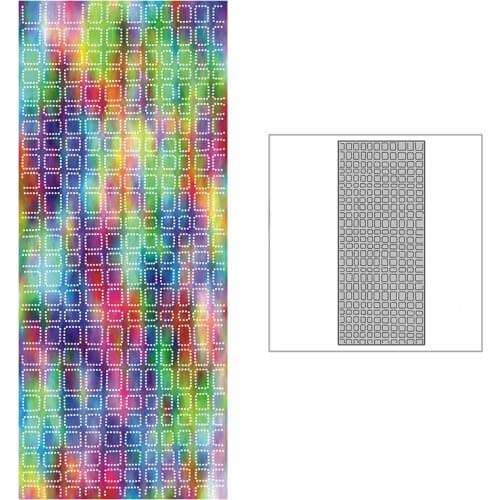 New Slim Background Plate Rectangle Tags Craft Embossing Mold 2021 Metal Cutting Dies for DIY Scrapbooking Album Card Making