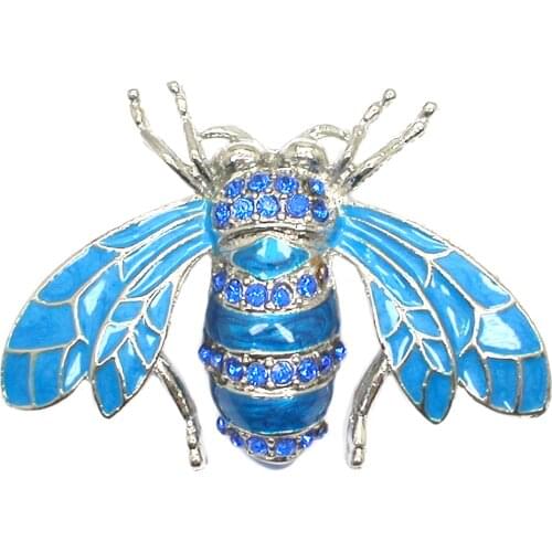 Wholesale of retail Honey Bee Rhinestones Enamel Brooches Pins Fashion Jewelry gift Brooch pin Dress Accessories Gifts