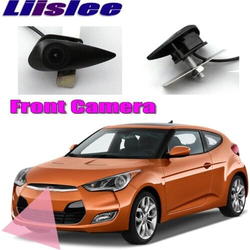 LiisLee Car Front Camera For Hyundai Veloster 2011-2018 Blind Spot Front Logo Camera DIY Manually Control Channel Front Camera