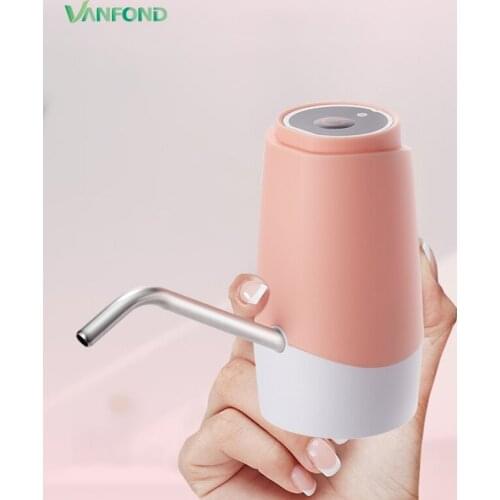 VANFOND Portable Water Dispenser Pump 19L 5 Gallon USB Charging Automatic Drink Cold Water Touch Dispenser Bottle Switch