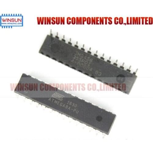 100PCS ATMEGA8A-PU DIP ATMEL ATMEGA8A ATMEGA8-PU DIP20 Programmable Flash