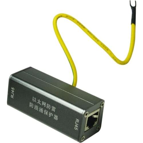 Protector PoE+Gigabit 1000Mbs RJ45 Jack To RJ45 Jack Ethernet Surge Protector Thunder Lightnin Arrester Protect Adapte