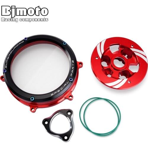 For Ducati Panigale V2 Clear Clutch Cover Pressure Plate Spring Retainer Ring For Ducati Panigale 959 1199 1299 S R ABS Corse