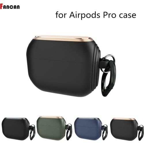 Luxury Case for Airpods Pro Protector Mental Airpods 3 Fundas Earphone Cover with Anti-lost Keychain for Airpodspro 3 Cases