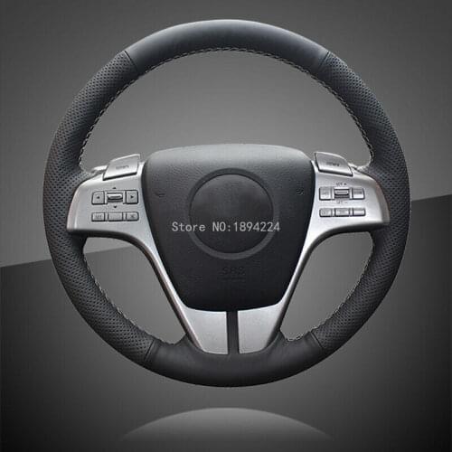 Hand Stitching Interior Accessories Car Steering Wheel Covers For Mazda 6 Atenza