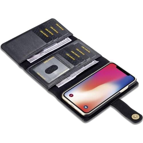 Tri-fold Multi-card Slots Wallet PU Leather Phone Case for IPhone 12 11 Pro XS Max X XR 7 8 Plus Magnetic Back Shell Flip Cover