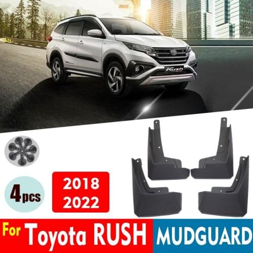 Front Rear 4pcs Mudflaps FOR Toyota RUSH 2018-2021 Mudguard Fenders Mud Flap Guard Splash Mudguards Car Accessories Auto Styline