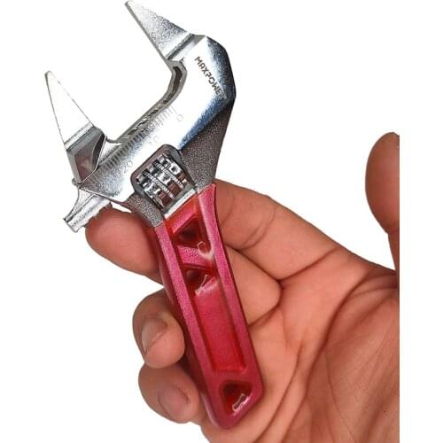 Super Thin 3mm Mini Adjustable Spanner Wrench with Short Shank and Large Openings 36mm