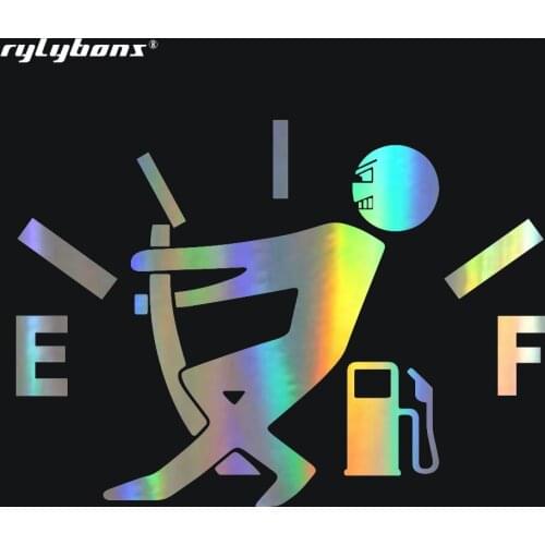 1 Pcs 15cm*11cm Car Sticker Struggle With High Fuel Consumption Car-Styling for Car Motorcycle Accessories in Window Wall Body