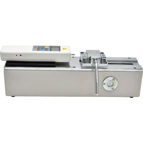 1PC Manual horizontal test stand force gauge test stand HPH 500N Load,Effective travel 150mm, digital display pull rally+fixture