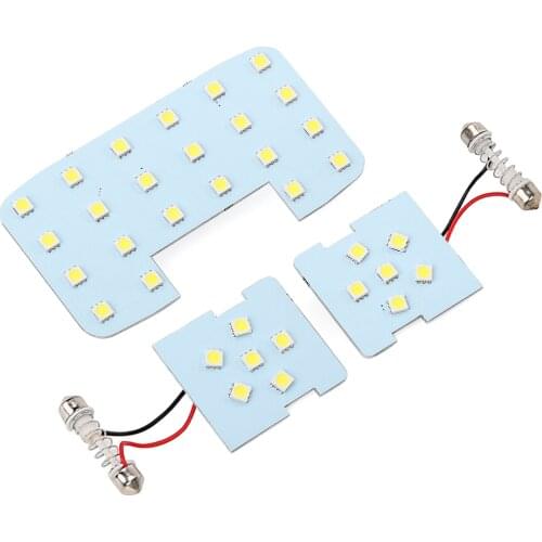 3PCS/Set Car Reading Lights Dome Lamps LED Interior White Color For KIA RIO K2 2006-2017 , car styling