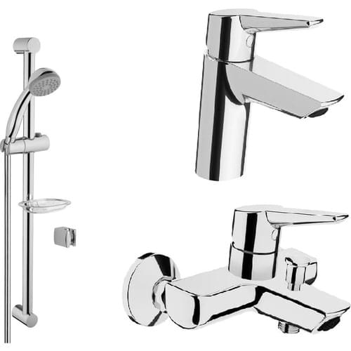 Artema Bathroom Battery Set 3 Piece A42440 SOLİD S BASIN MIXER A42444 SOLİD S BATHROOM CONSUMED OR AND A45676