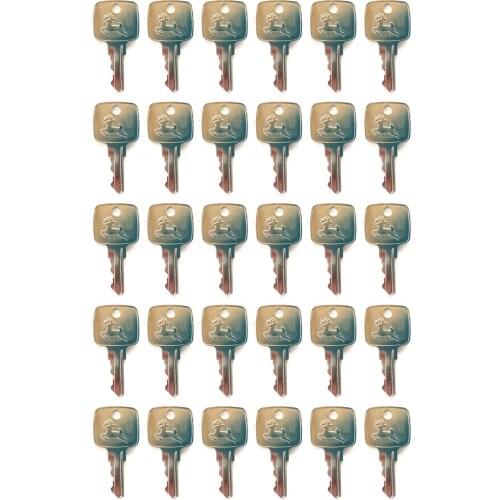 30pc For John Deere Ignition Key Loaders Tractors Backhoes AR51481