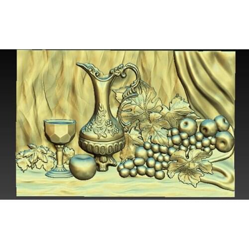 3D Relief Model in STL format for cnc or 3D printers