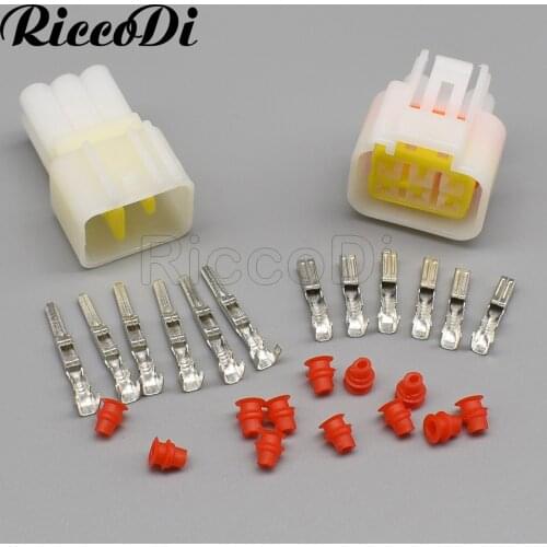 5/10/20Kits Furukawa 6 Pin Way Male Female Waterproof Electric Adapter Wire Connector With Terminal FW-C-6M-B FW-C-6F-B