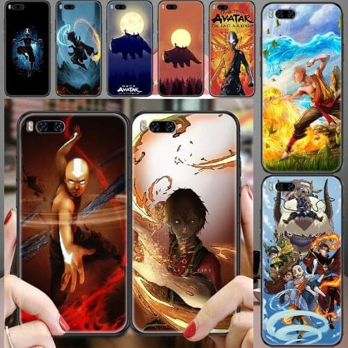 Avatar The Last Airbender Cartoon Phone case For Xiaomi Mi Max Note 3 A2 A3 8 9 9T 10 Lite Pro Ultra black soft shell painting