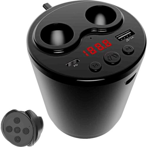 Car 100W Socket Cigarette Lighter Splitter Power Adapter Auto BT5.0 FM Transmitter Aux Audio With PD 18W Fast Charge Vehicle USB