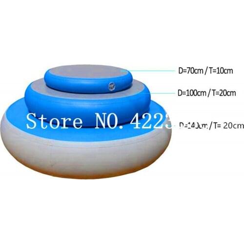 Free Shipping A Set Airspot Round Air Floor Air Track for Gym Training Dia 0.7m / 1m /1.4m